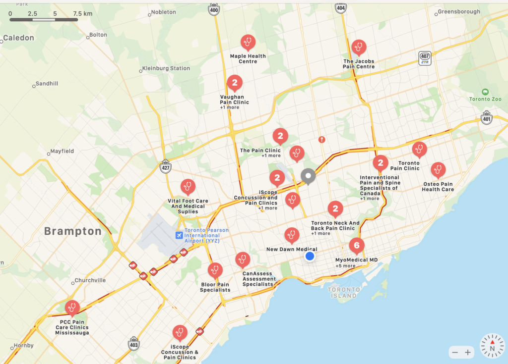 top pain clinics in Toronto
